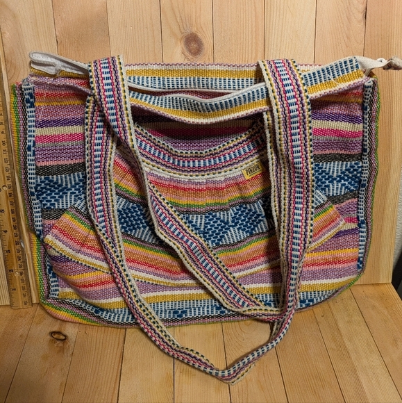 Artesanias pinzon Colorful Striped Women's Bag nwot - Picture 1 of 10